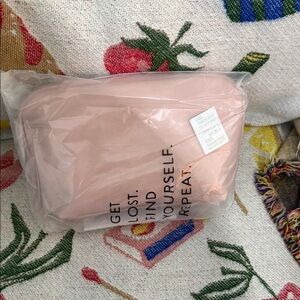 BEIS- Atlas Pink Cosmetic Bag NWT- still in the plastic bag